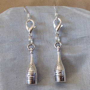 COPY - Wine Bottle 3D Charms Handcrafted Convertible Earrings Zipper Pulls